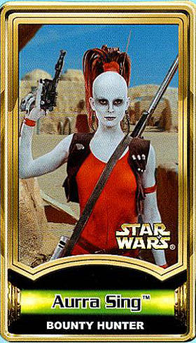Aurra Sing (Bounty Hunter) - Hasbro (2000-2002 The Power of the Jedi) action figure collectible [Barcode 076930845844] - Main Image 4