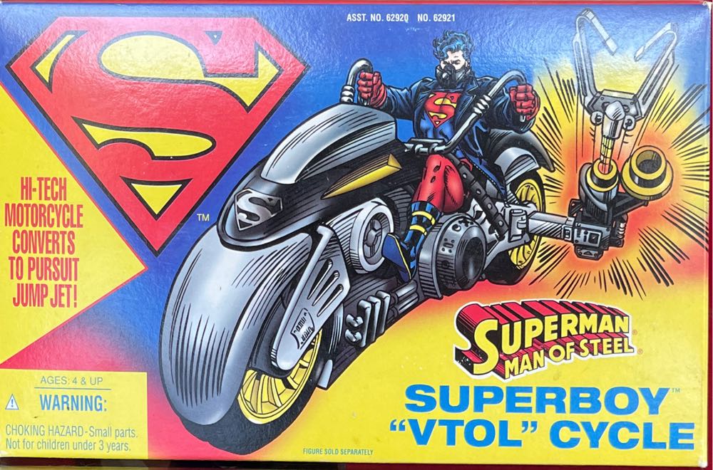 Superboy "Vtol” Cycle - Kenner / Hasbro INC. (Superman: Man of Steel) action figure collectible [Barcode 076281629216] - Main Image 4