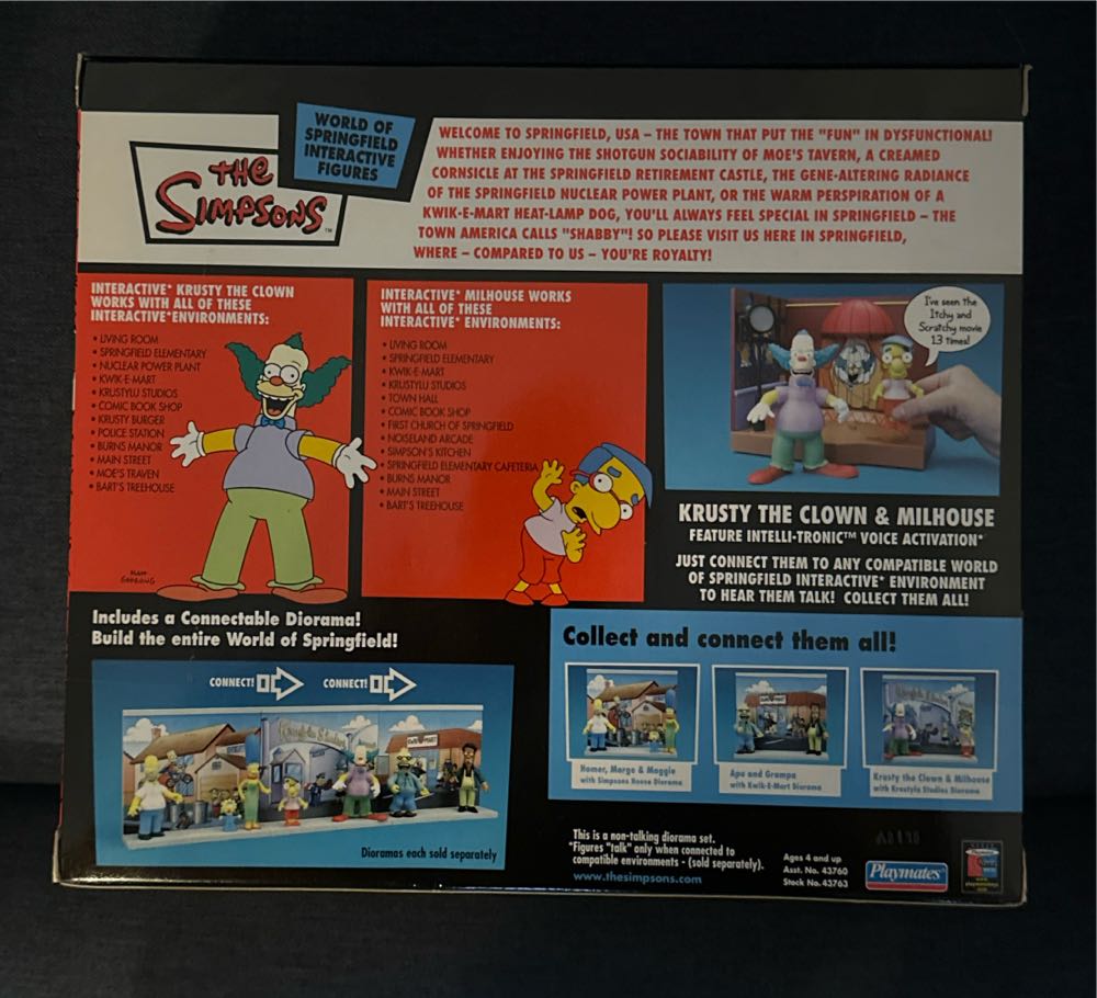 Playmates The Krustylu Studios Diorama New  action figure collectible [Barcode 043377437635] - Main Image 2