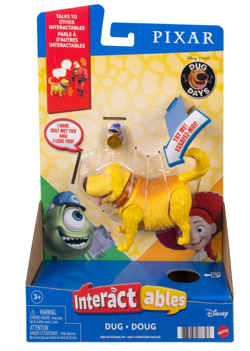 Up/Dug Days: DUG Interactables Action Figure - Mattel (Disney•Pixar) action figure collectible [Barcode 887961966343] - Main Image 2