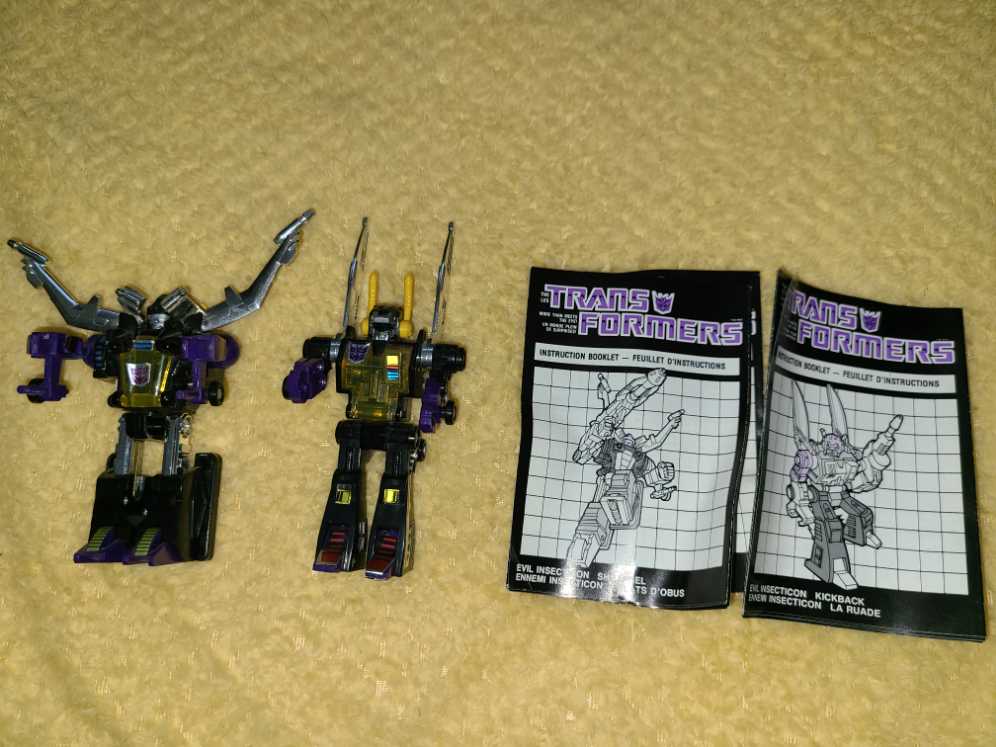 Transformers Universe Bombshell, Kickback & Shrapnel Insecticons 3-Pack TRU 25TH Anniversary - Hasbro (Transformers G1) action figure collectible [Barcode 653569444220] - Main Image 2