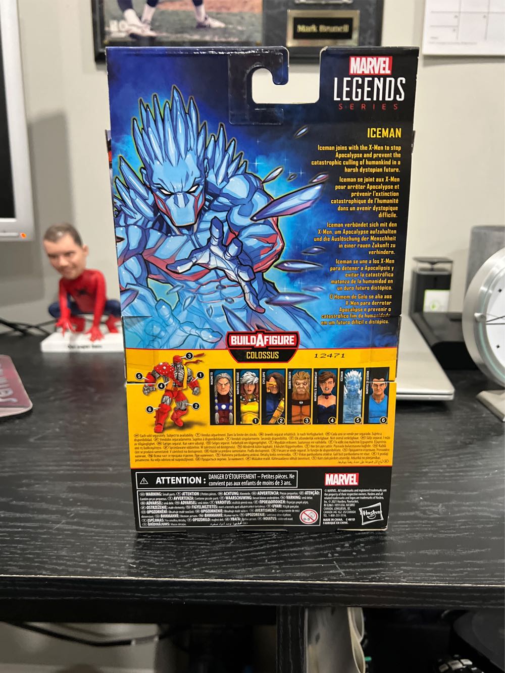 Marvel Legends ICEMAN X-men Age of Apocalypse  BAF Colossus Series - Hasbro (Marvel Legends) action figure collectible [Barcode 5010993839612] - Main Image 3