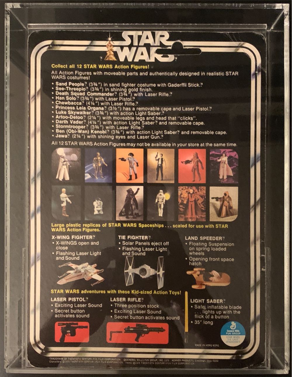 SOLD Graded - Landspeeder Die Cast Series 12-Back MOC - Kenner action figure collectible - Main Image 2