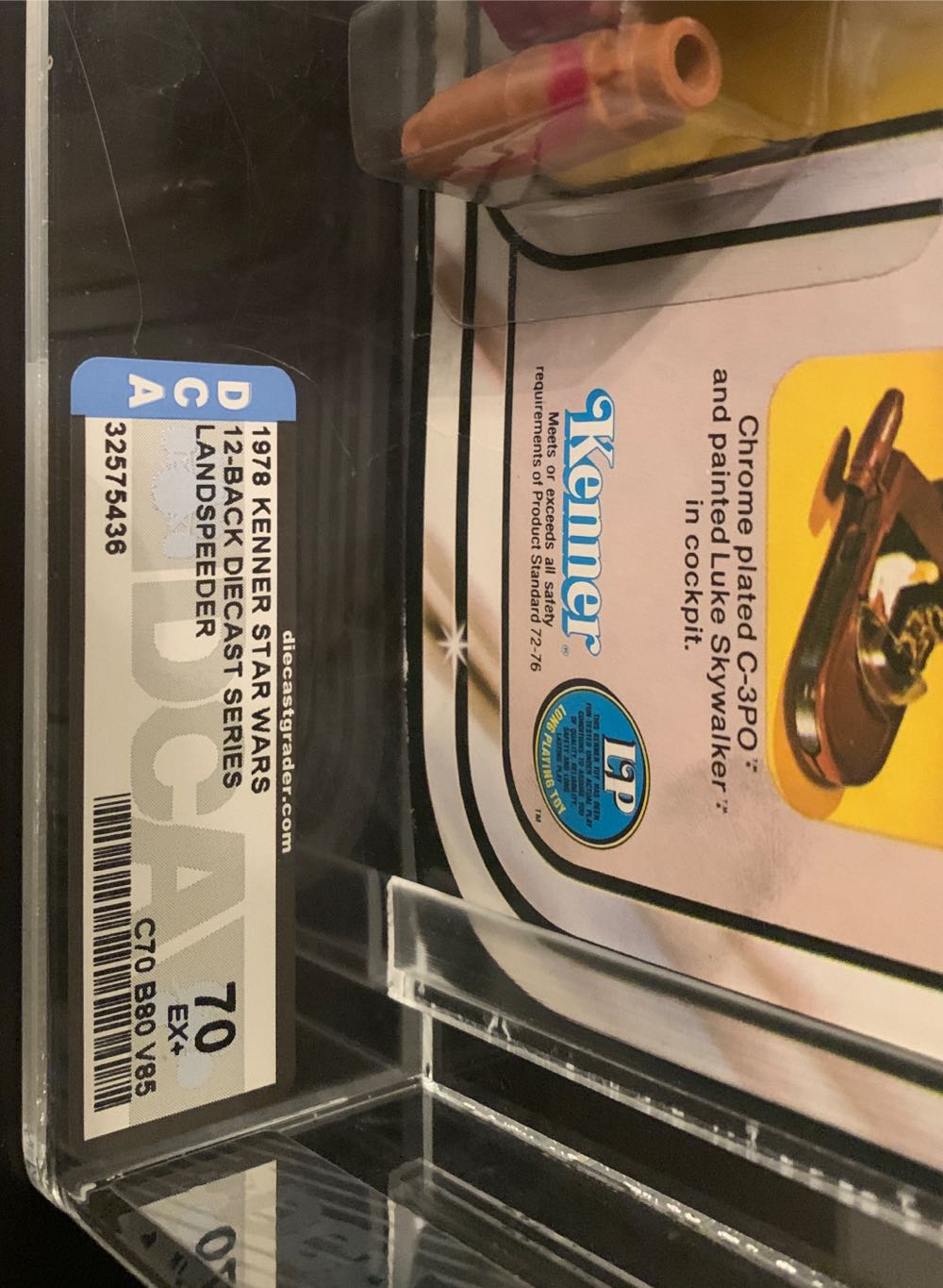 SOLD Graded - Landspeeder Die Cast Series 12-Back MOC - Kenner action figure collectible - Main Image 3