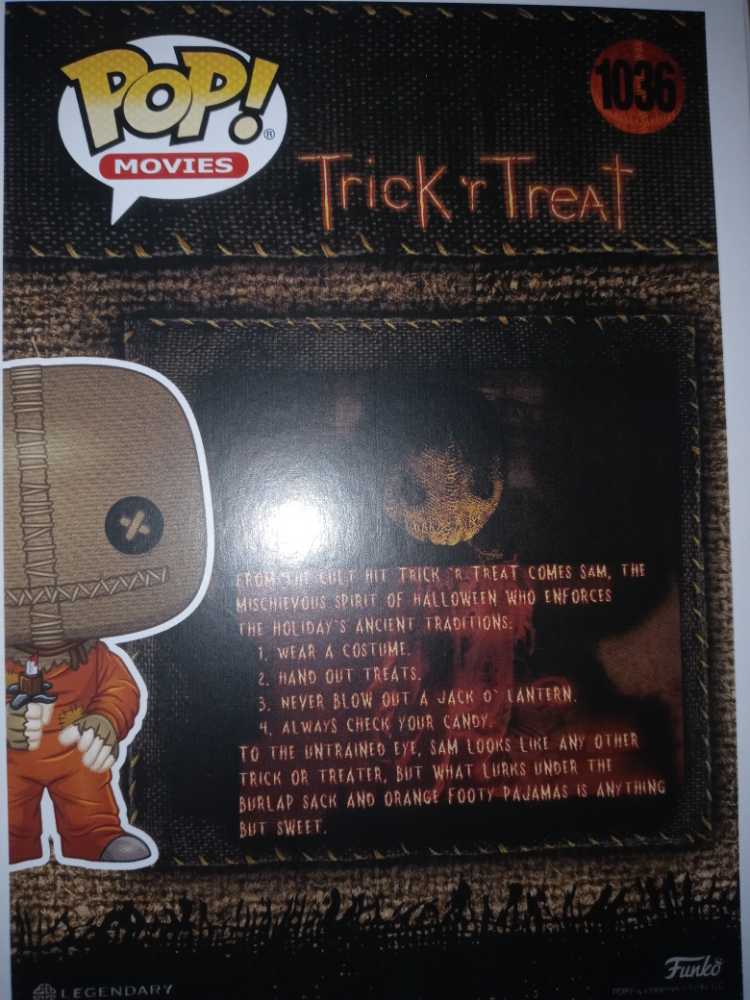 Trick ’R Treat: Sam With Razor #1036 - Funko (Trick ’r Treat) action figure collectible [Barcode 889698522649] - Main Image 2