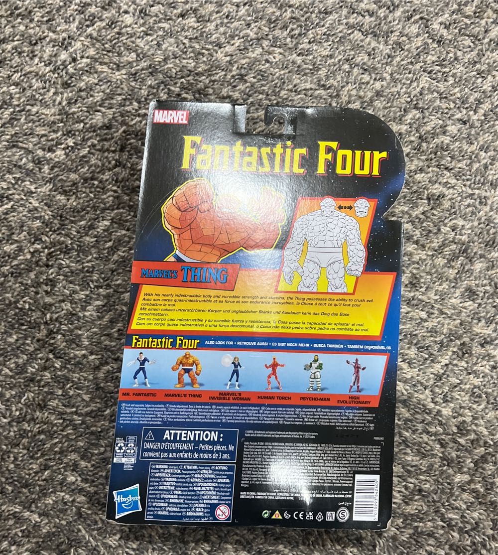 Thing (Retro Card) - Hasbro (Fantastic Four Retro Collection) action figure collectible [Barcode 5010993842605] - Main Image 3