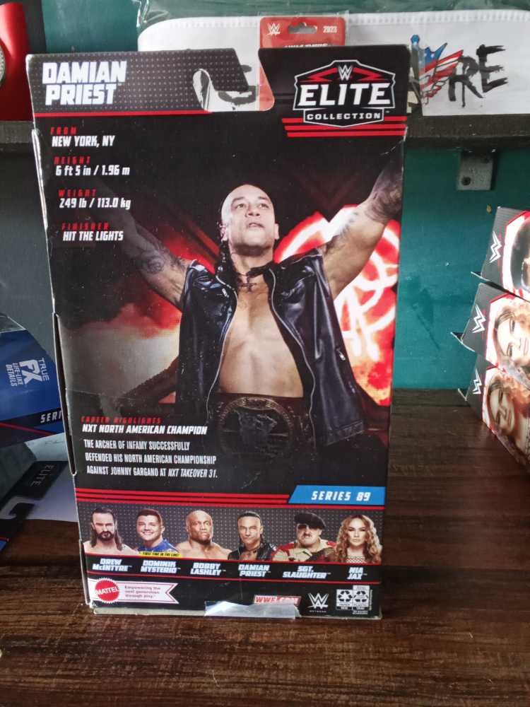 Damien Priest  - Mattel Wwe (WWE) action figure collectible [Barcode 194735021932] - Main Image 2