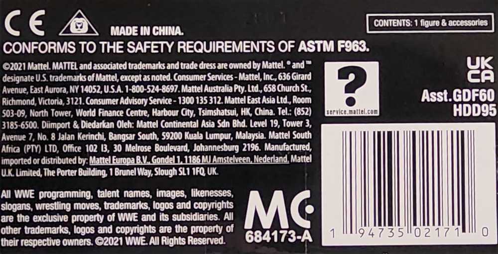 Bobby Lashley - Elite Series 91 - Mattel Wwe (Wwe Elite) action figure collectible [Barcode 194735021710] - Main Image 4