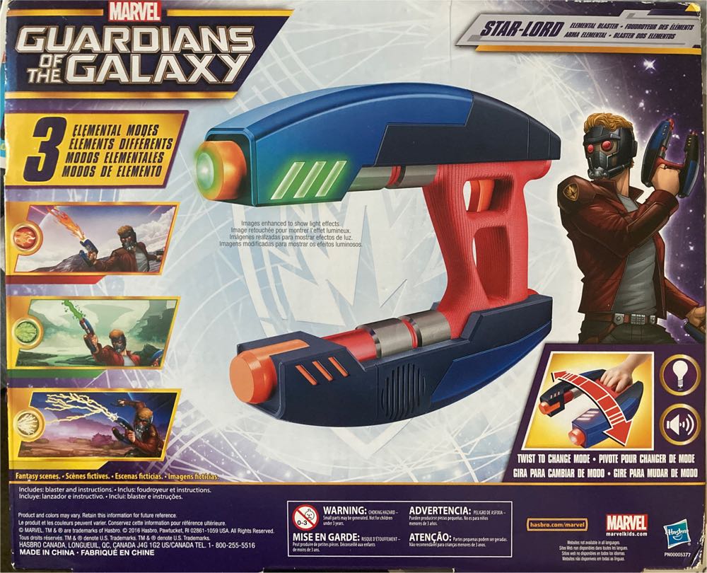 Marvel Guardians Of The Galaxy Star-lord Elemental Blaster  action figure collectible [Barcode 630509497348] - Main Image 2