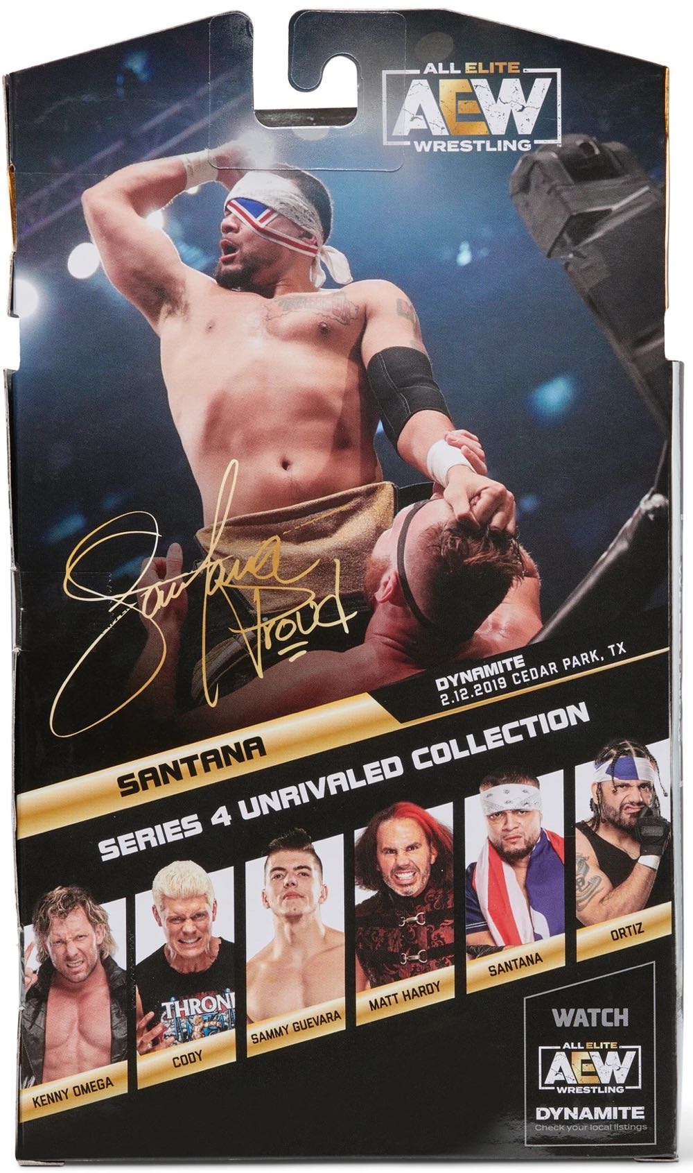 Santana - Jazwares AEW (AEW Unrivaled 4) action figure collectible - Main Image 4