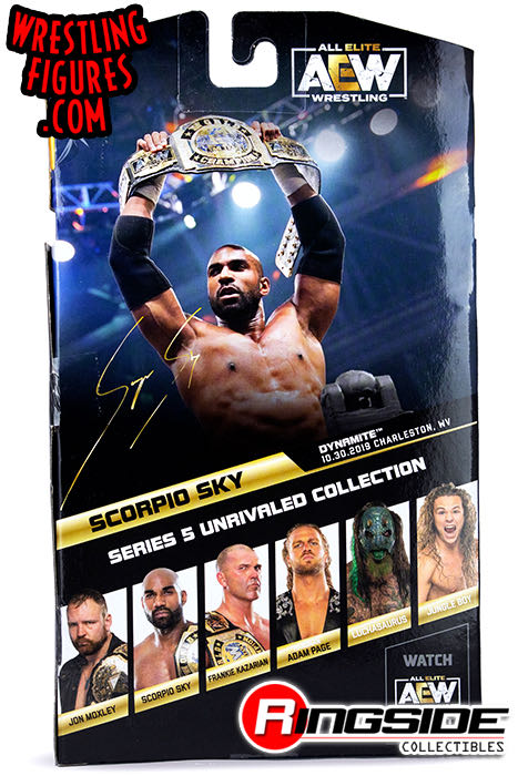 Scorpio Sky - Jazwares AEW (AEW Unrivaled 5) action figure collectible - Main Image 4