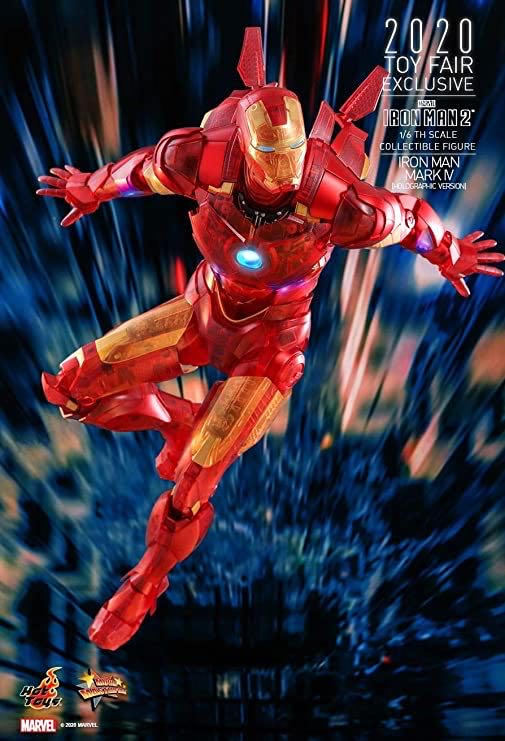 Iron Man Mark IV (Holographic Version) Hot Toys 1:6 - Hot Toys / Side Show (Iron Man 2 Movie Series) action figure collectible [Barcode 4895228605023] - Main Image 4