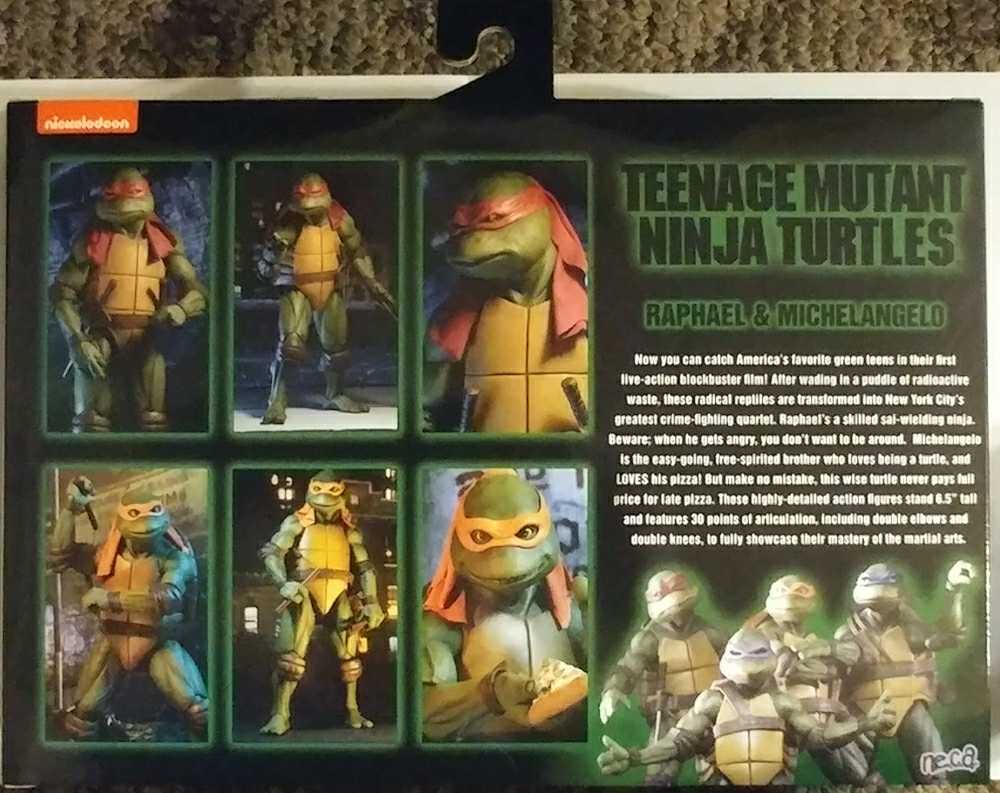 Michelangelo & Raphael - Neca (TMNT NECA Movie) action figure collectible [Barcode 634482541265] - Main Image 2