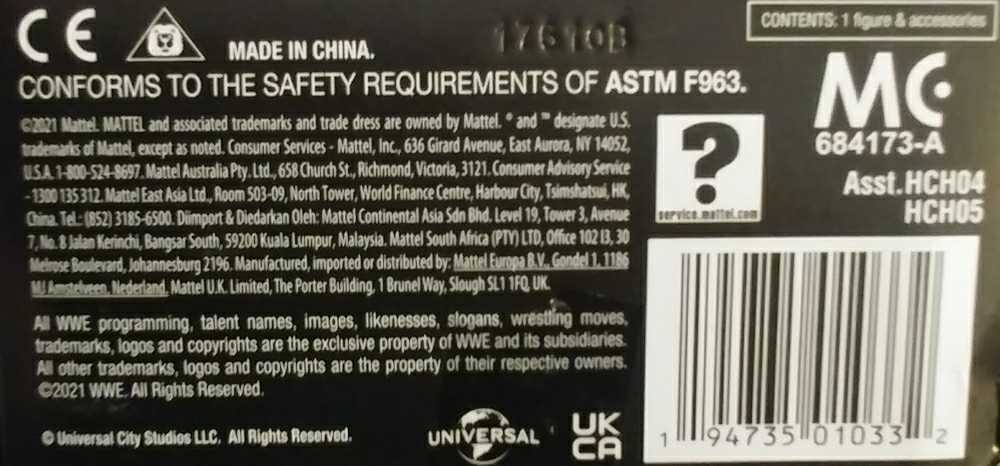 The Rock - Mattel (Elite Hollywood Series) action figure collectible [Barcode 194735010332] - Main Image 3