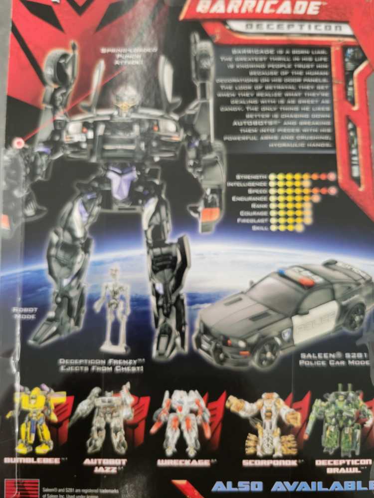 Barricade With Frenzy 1st Carded - Hasbro (Movie) action figure collectible - Main Image 4