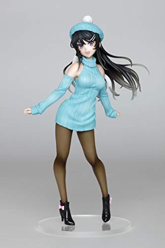 Taito Rascal Series Coreful Figure Sakurajima Mai Newly Written Knit Dress Ver. Multiple Colors T83349 - Taito (Rascal Does Not Dream Of Bunny Girl Senpai) action figure collectible [Barcode 662248833491] - Main Image 1