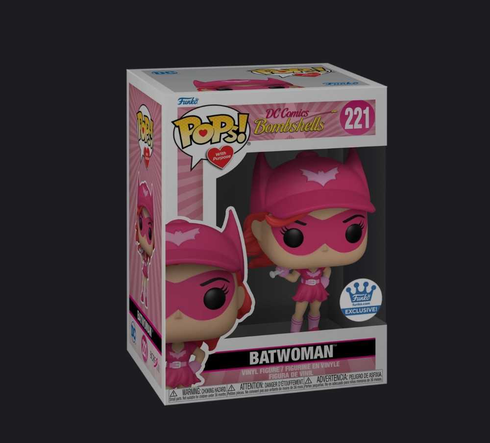 Batwoman Comics Bombshells: Breast Cancer Awareness Batwoman #221 - Funko (BCAM DC Comics Bombshells) (DC Comics Bombshells Breast Cancer Awareness) action figure collectible [Barcode 889698584982] - Main Image 4