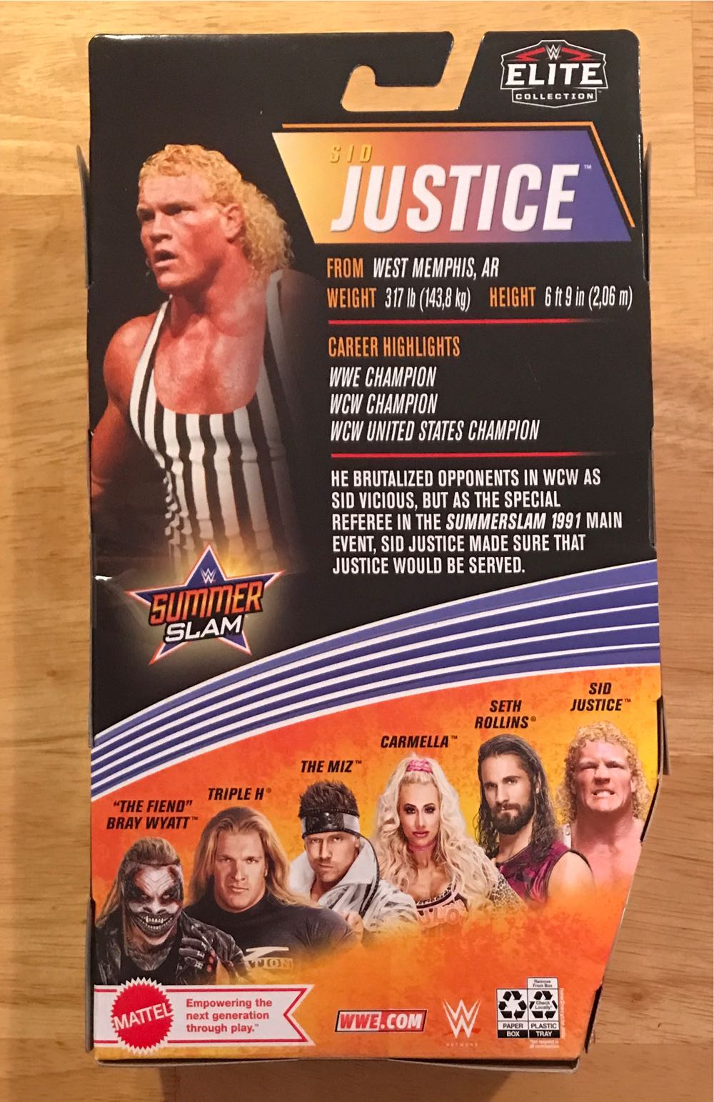 Sid Justice - Mattel (WWE Elite Series 86) action figure collectible [Barcode 887961948035] - Main Image 2