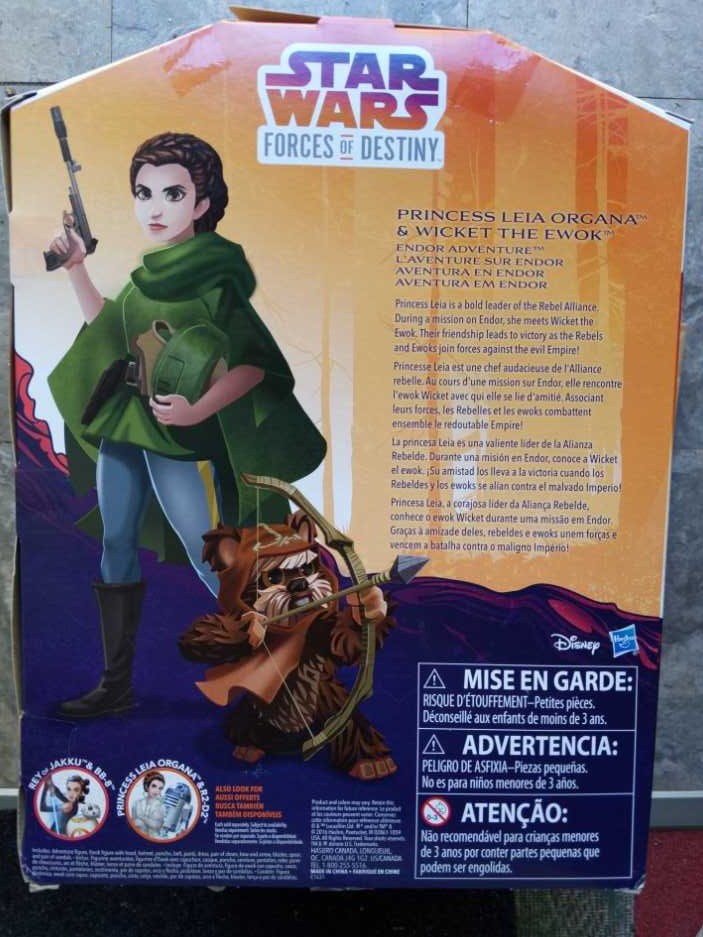 Princess Leia Organa and Wicket The Ewok - Hasbro Star Wars (12 Inch Star Wars Figure) action figure collectible - Main Image 2