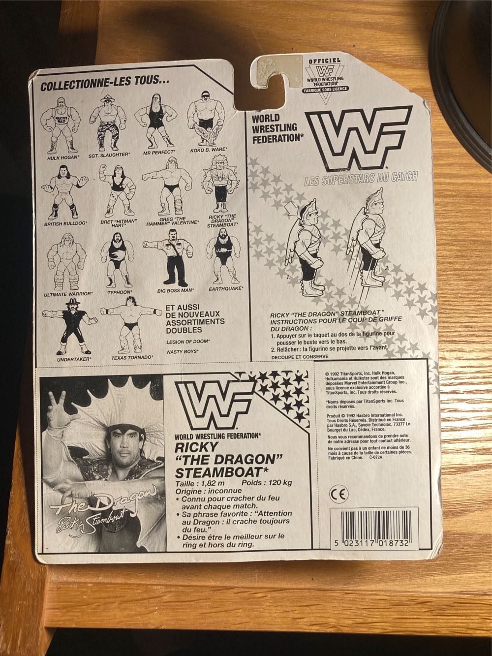 Ricky The Dragon Steamboat - Hasbro WWF (WWF Hasbro Series 4) action figure collectible [Barcode 5023117018732] - Main Image 2