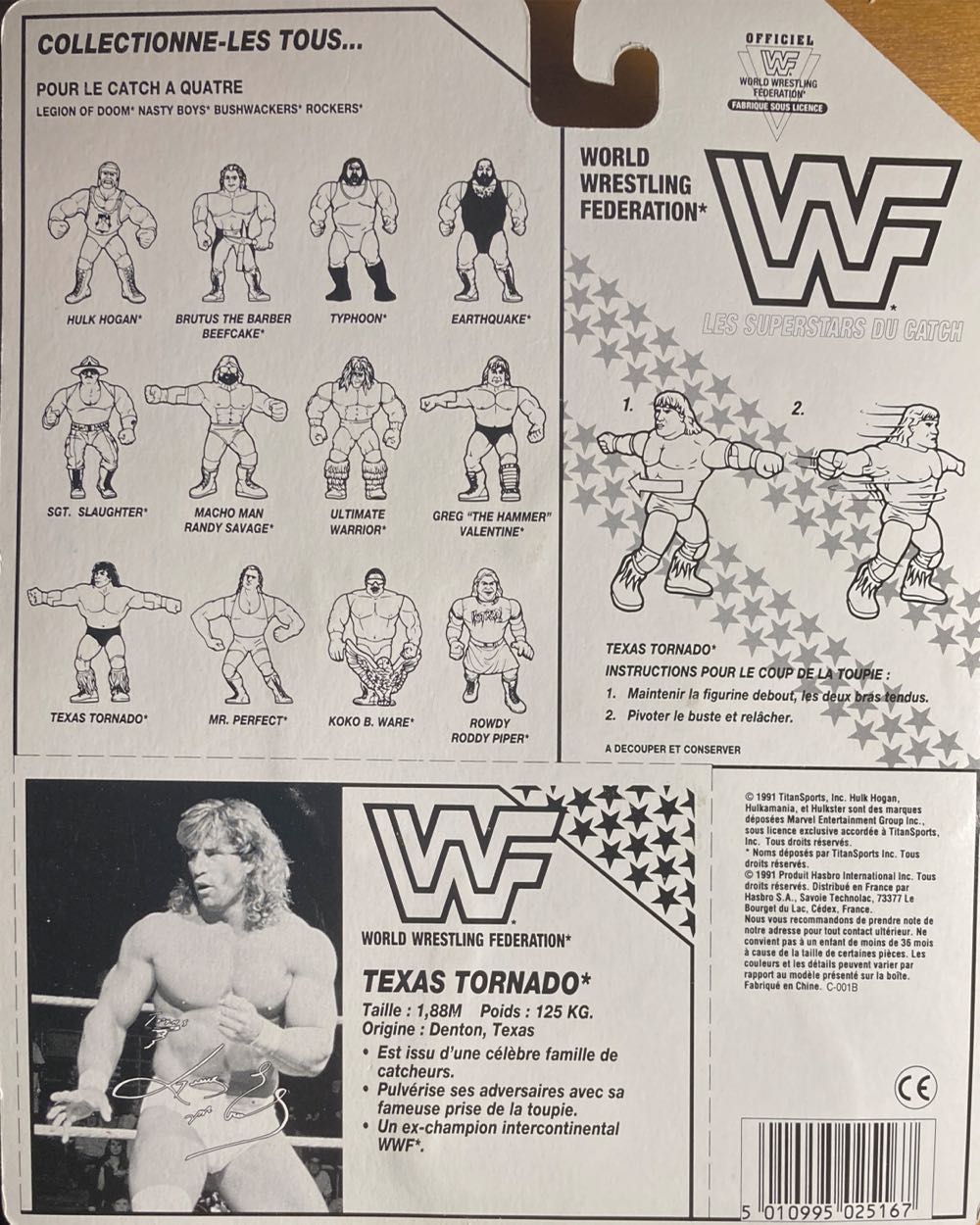 Texas Tornado - Hasbro WWF (Hasbro) action figure collectible [Barcode 5010995025167] - Main Image 2