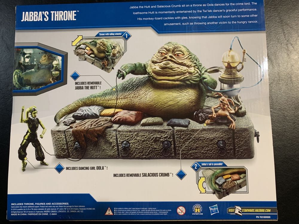 JABBA’S THRONE - Hasbro (Return Of The Jedi) action figure collectible [Barcode 653569502852] - Main Image 2