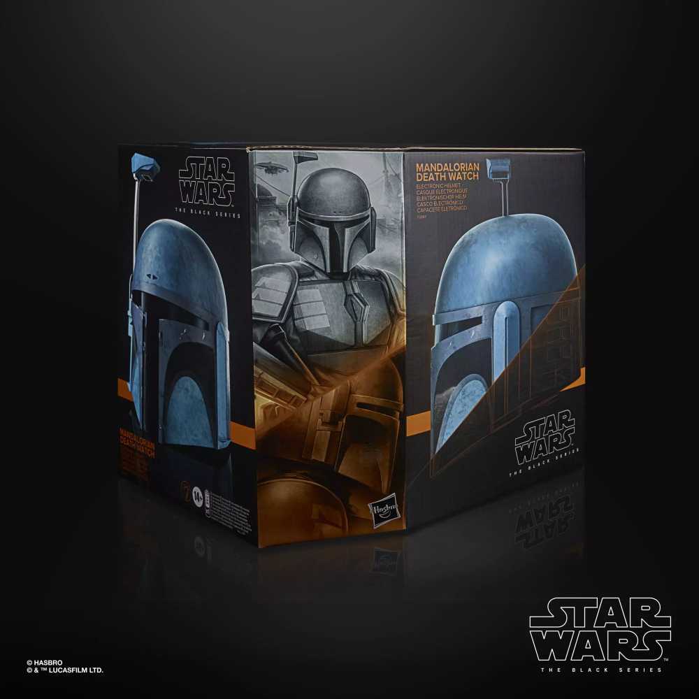 COSPLAY: Mandalorian Death Watch Helmet - Hasbro (The Black Series Helmet) action figure collectible [Barcode 5010993890392] - Main Image 3