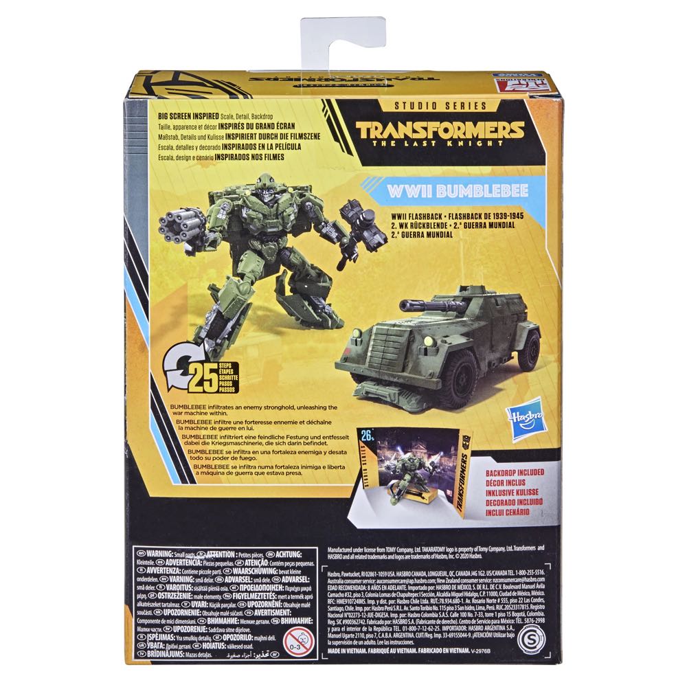 WWII Bumblebee (BB-26) - Hasbro / Takara (Transformers Studio Series: BUZZWORTHY BUMBLEBEE) action figure collectible [Barcode 5010993777518] - Main Image 4