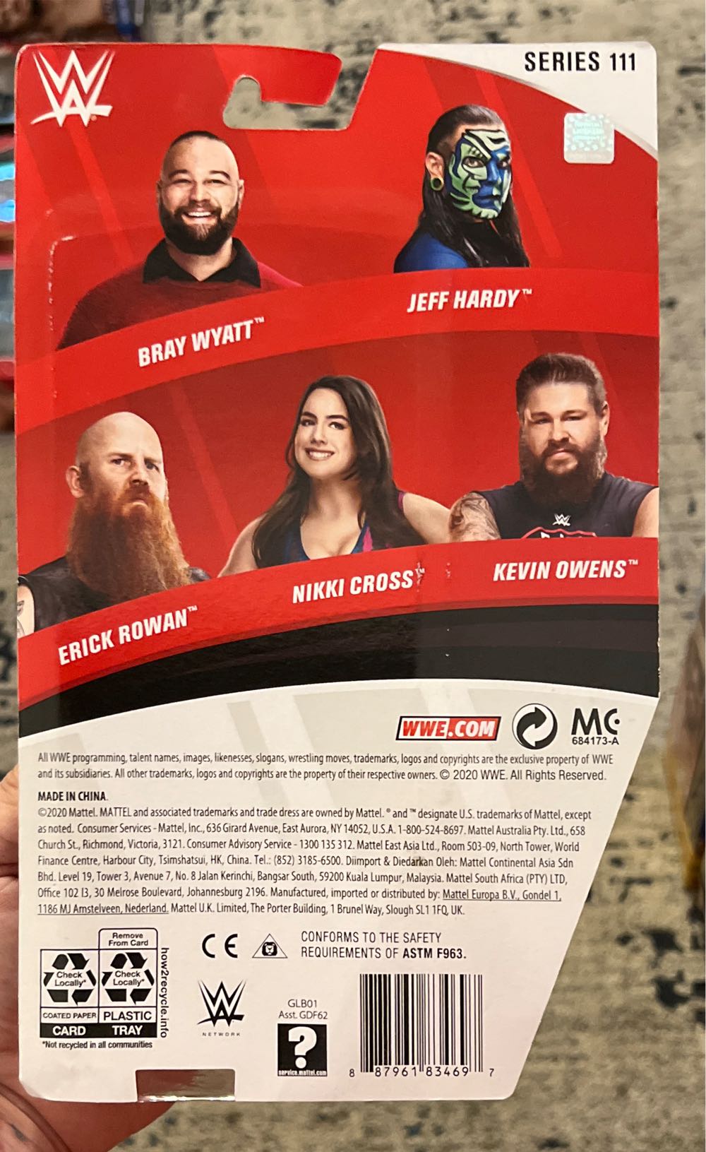 Bray Wyatt  (WWE Basic Series #111) action figure collectible [Barcode 887961834697] - Main Image 2