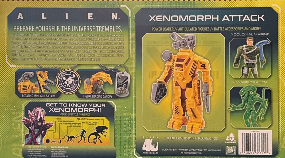 Xenomorph Alien Hive Protector & Lt. Gorman w/Super Power Loader - Lanard Toys (Alien) action figure collectible [Barcode 048242313076] - Main Image 2