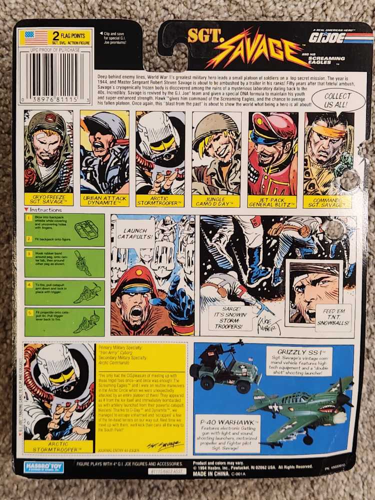 Arctic Stormtrooper - Hasbro Toy (G.I. Joe: A Real American Hero: Sgt. Savage) action figure collectible [Barcode 038976811153] - Main Image 2