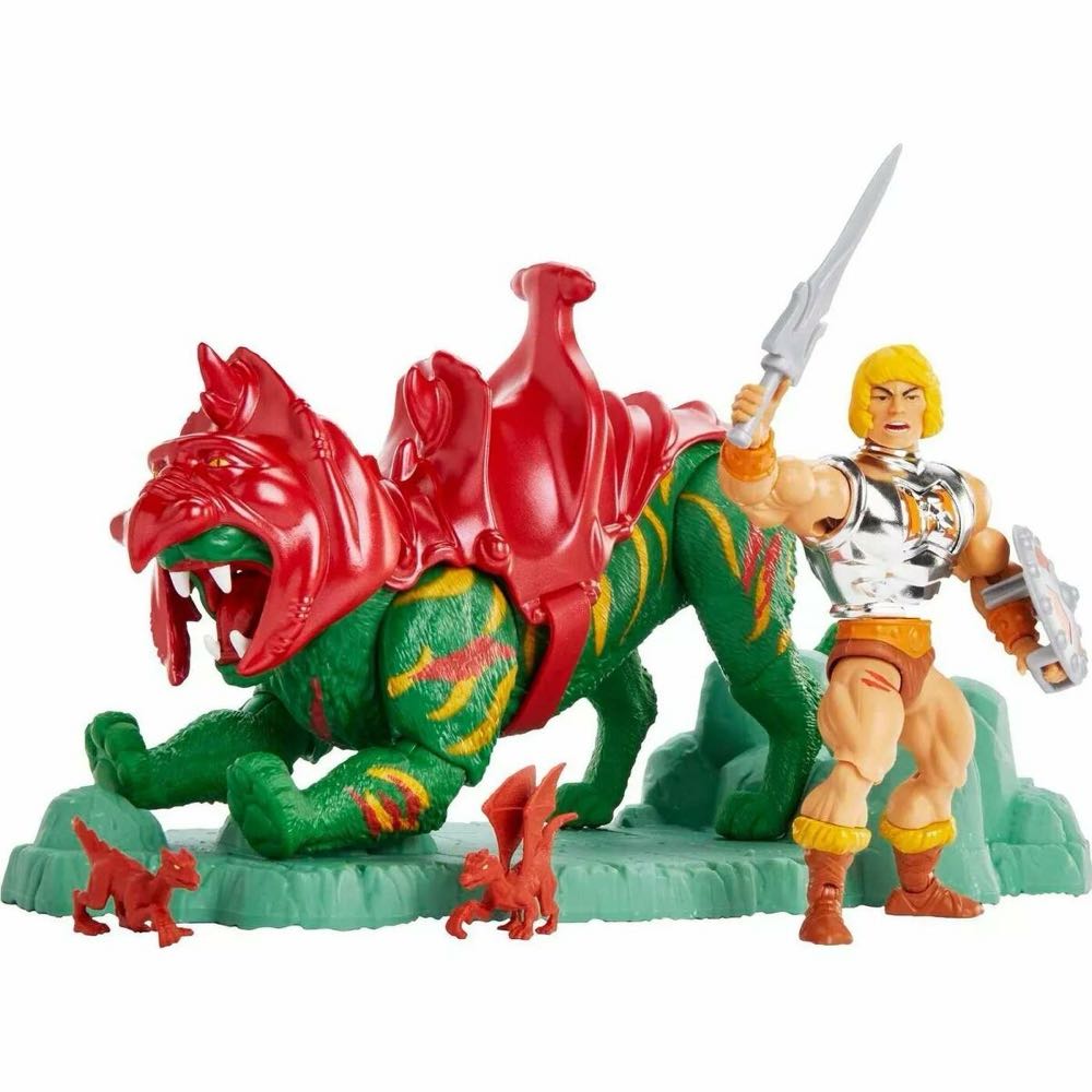 MOTU Origins: Battle Armor He-Man And Battle Cat - Mattel (Master Of The Universe: Origins) action figure collectible - Main Image 2