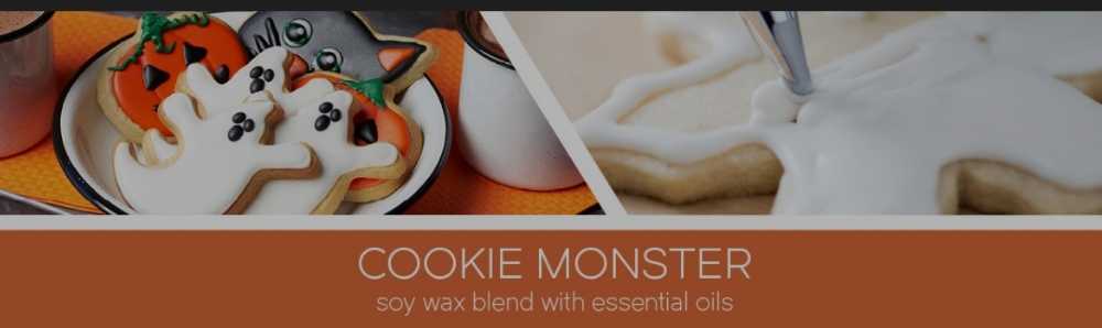 CANDLE: Halloween Goose Creek Cookie Monster 2021 - Goose Creek Candle (Halloween Candle) action figure collectible [Barcode 818489017910] - Main Image 4