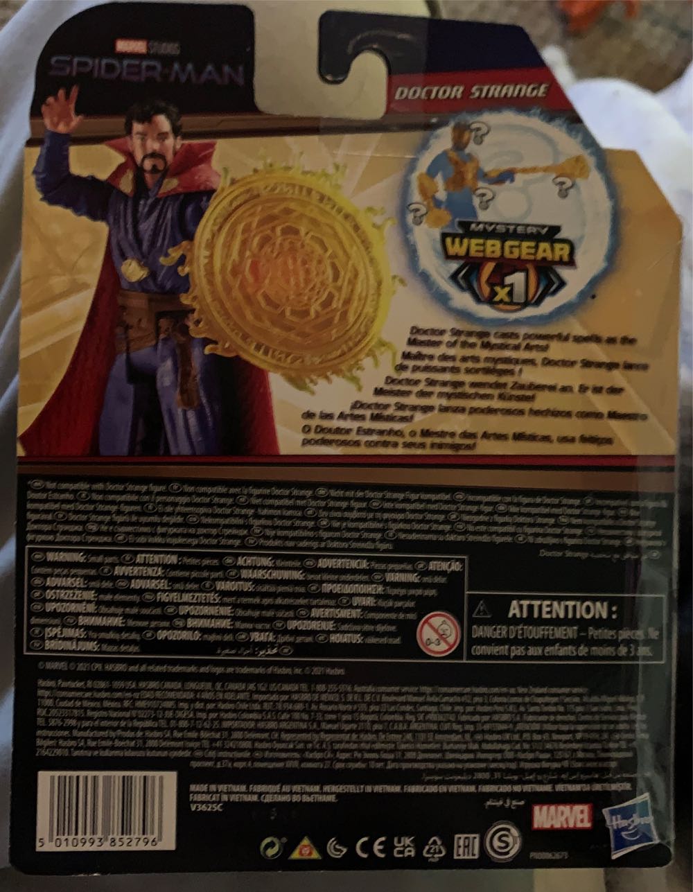 MSM Dr. Strange Marvel Studios Spider-man 6-inch Mystery Web Gear Doctor Strange Action Figure Includes Mystery Web Gear - Hasbro (Dr. Strange) action figure collectible [Barcode 5010993852796] - Main Image 3