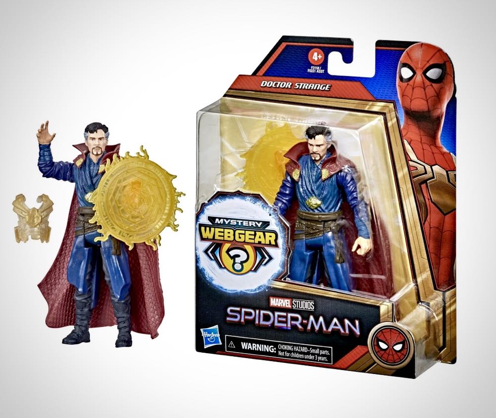 MSM Dr. Strange Marvel Studios Spider-man 6-inch Mystery Web Gear Doctor Strange Action Figure Includes Mystery Web Gear - Hasbro (Dr. Strange) action figure collectible [Barcode 5010993852796] - Main Image 4