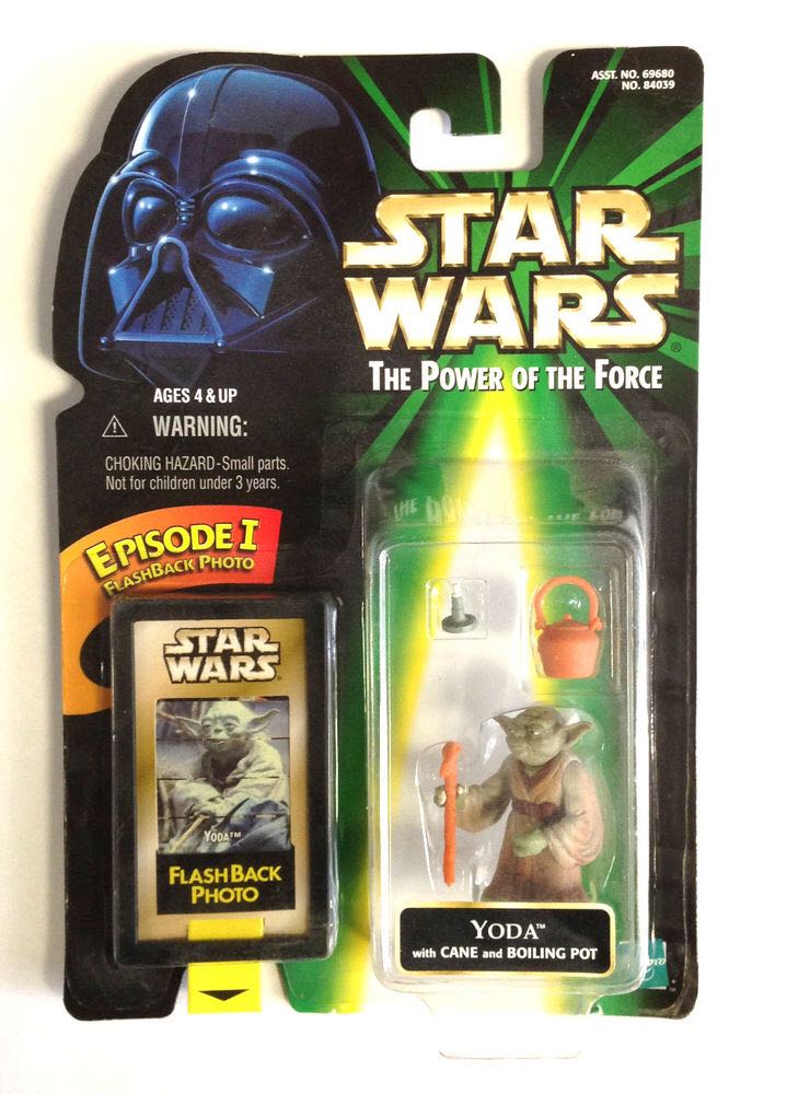 Yoda (with Cane And Boiling Pot) - Hasbro (Star Wars The Power Of The Force) action figure collectible - Main Image 2