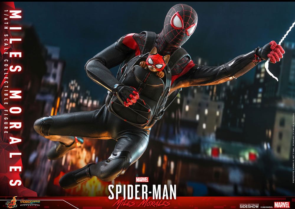 Spider-Man (Miles Morales) - Hot Toys / Sideshow (Video Game Masterpiece Series) action figure collectible - Main Image 3