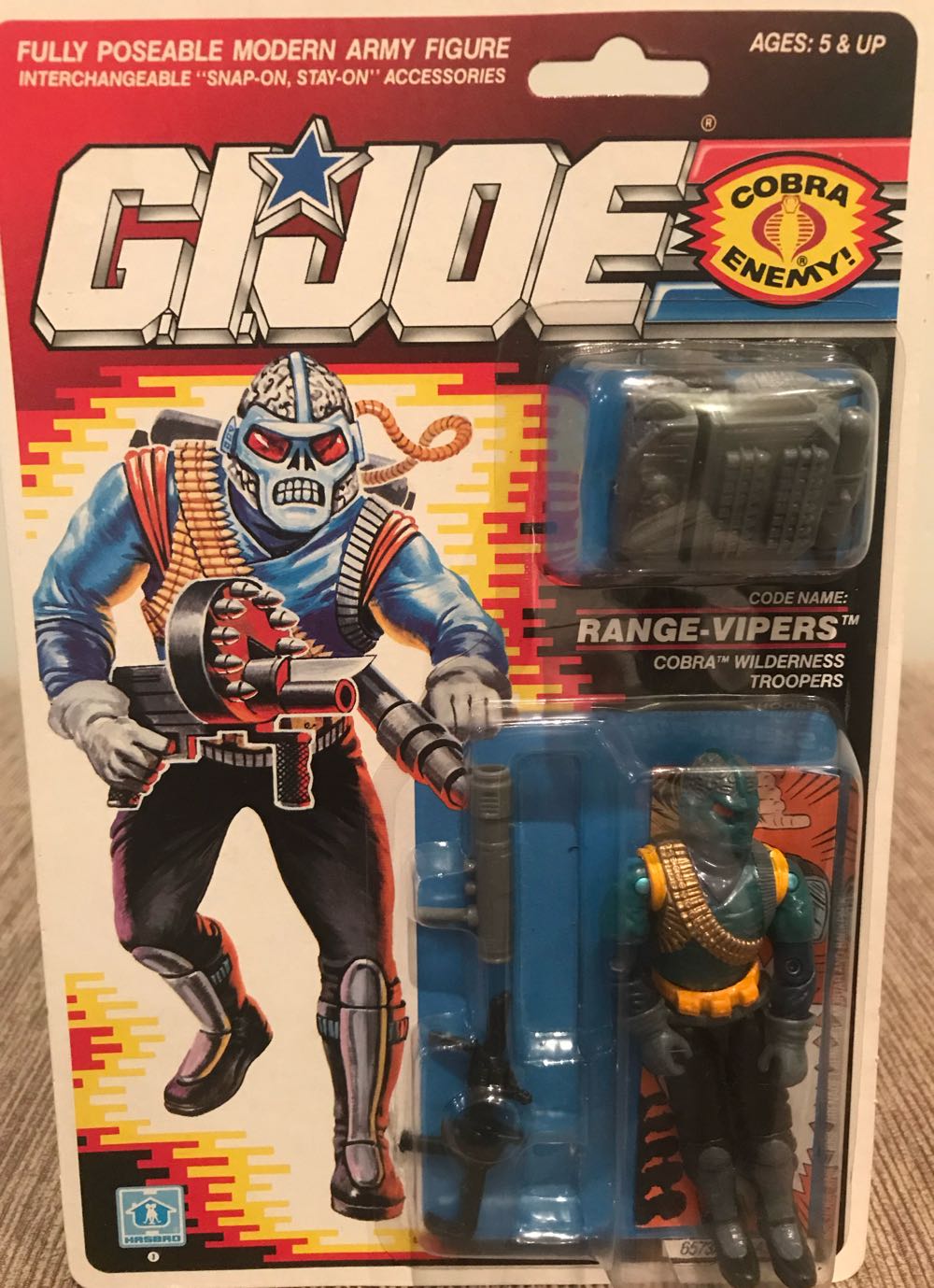 1990 Range-Vipers - Hasbro (G.I. Joe) action figure collectible [Barcode 038976065730] - Main Image 2