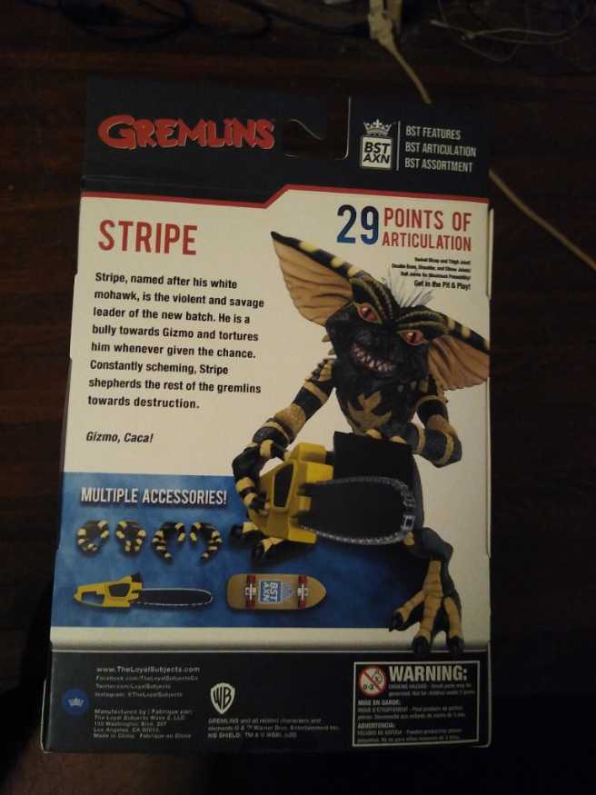Gremlins Stripe - Fabrique Par (Gremlins) action figure collectible [Barcode 850018355193] - Main Image 2