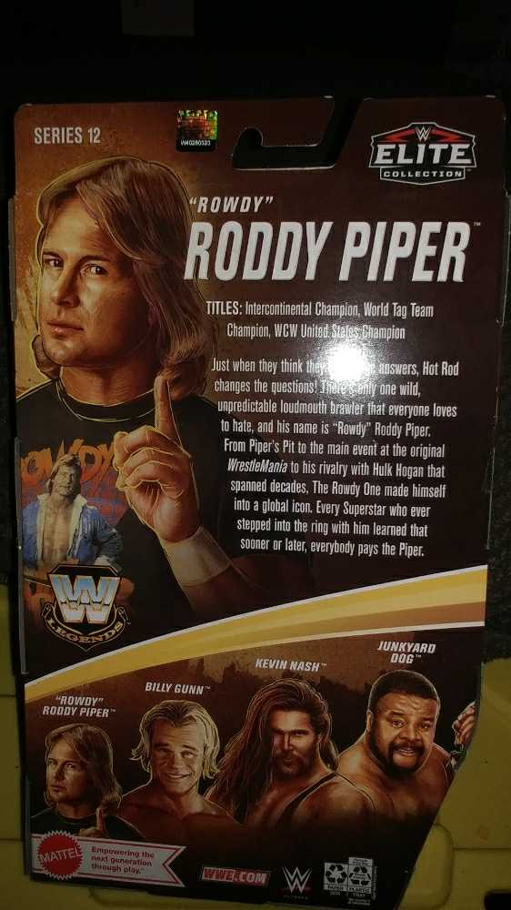 “Rowdy” Roddy Piper - Mattel (Mattel Elite Collection Legends) action figure collectible [Barcode 887961948028] - Main Image 2