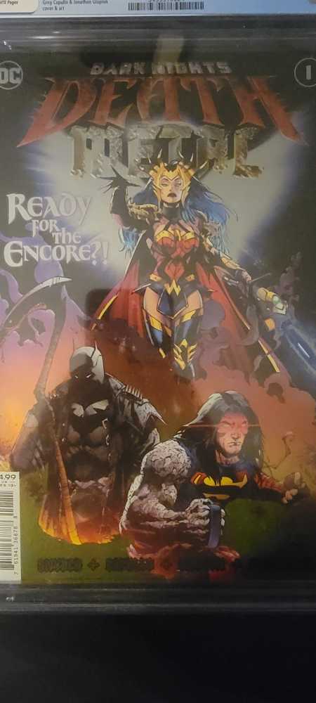 Metal Dc Dark Nights Death Metal #1 Variant Capullo Foil Cover Dc Nm Dc 1st Print Unread David Finch Variant Nm Unread  action figure collectible [Barcode 761941368788] - Main Image 2