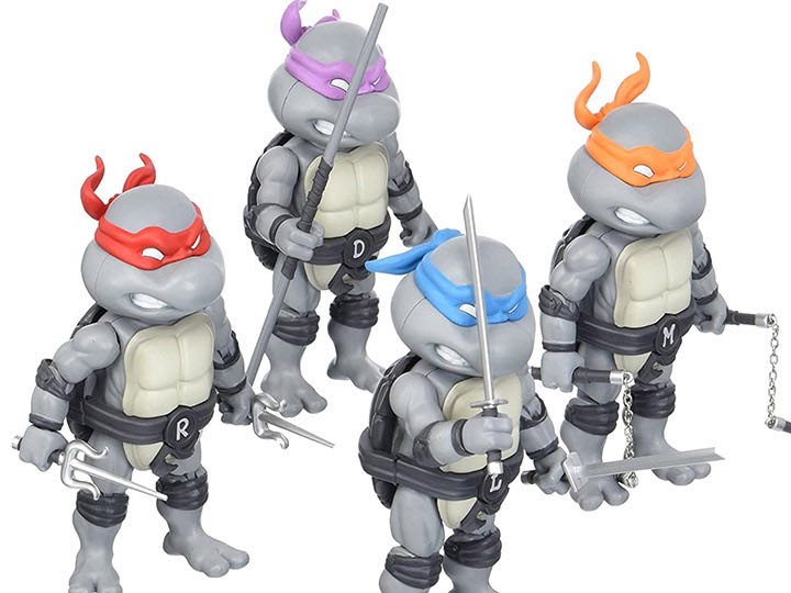 TMNT Hybrid Metal Figuration SDCC 2016 Exclusive Set of 4 Mini-Figures - Herocross (Teenage Mutant Ninja Turtles) action figure collectible [Barcode 4897058783049] - Main Image 3