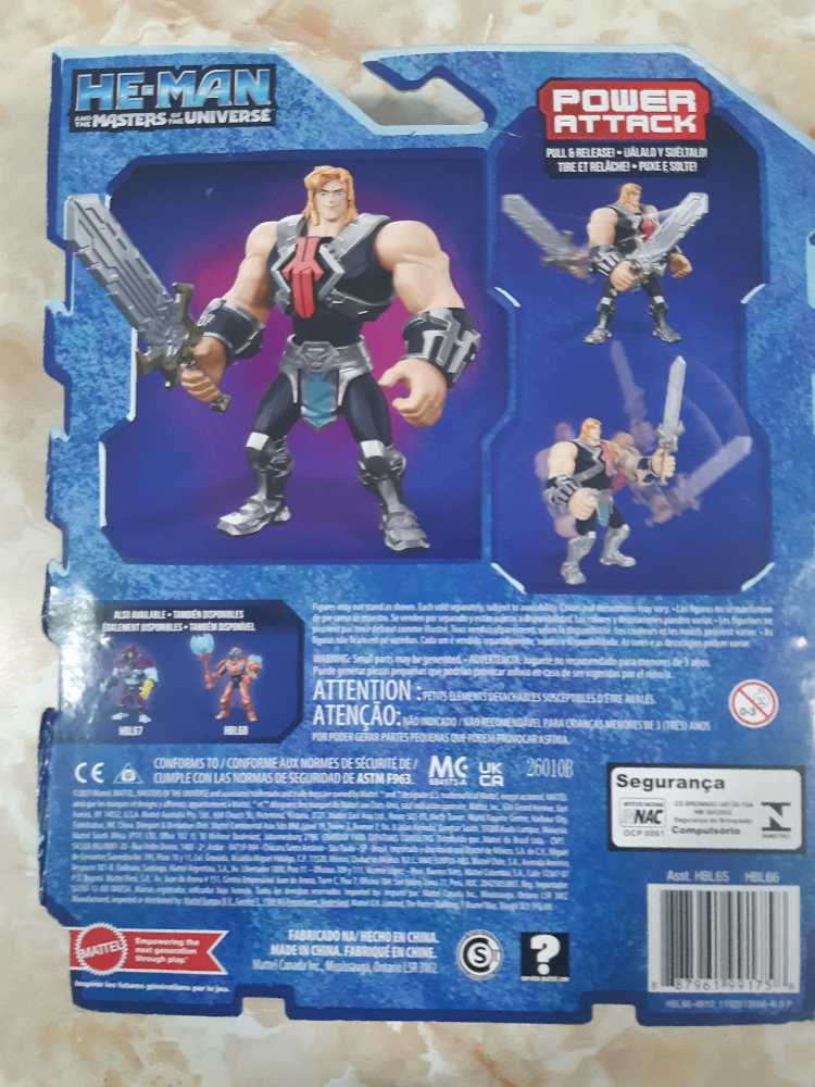 He-Man And The Masters Of The Universe Animated He-Man Power Attack 2021 - Mattel (He-man And The Masters Of The Universe) action figure collectible [Barcode 887961991758] - Main Image 2