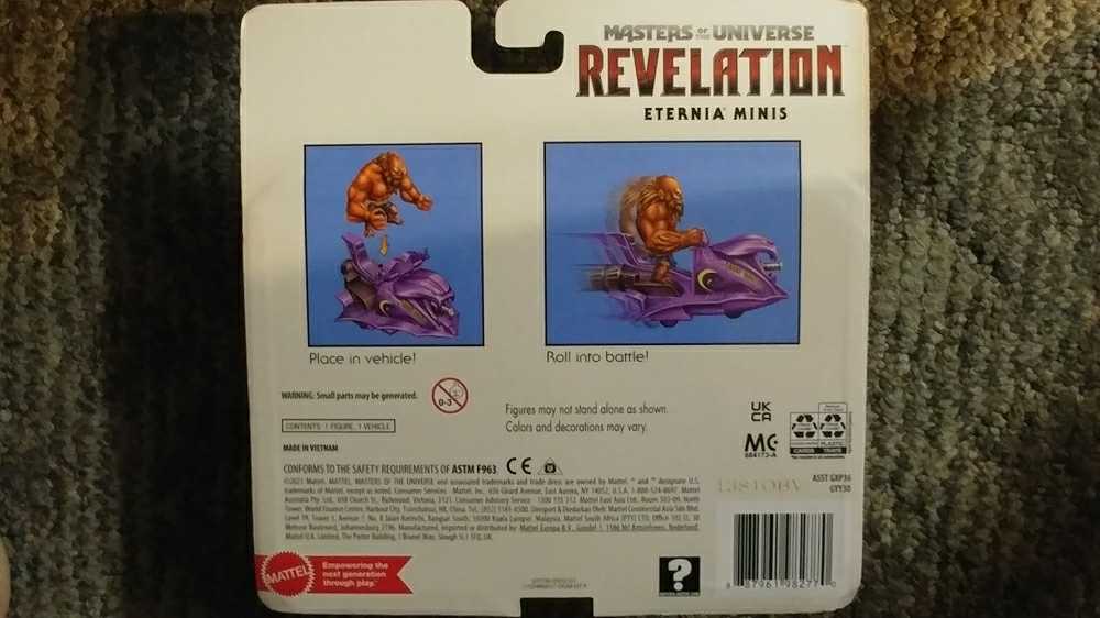 Beast Man & War Sled - Mattel (Masters of the Universe Revelation: Eternia Minis) action figure collectible [Barcode 887961982770] - Main Image 2