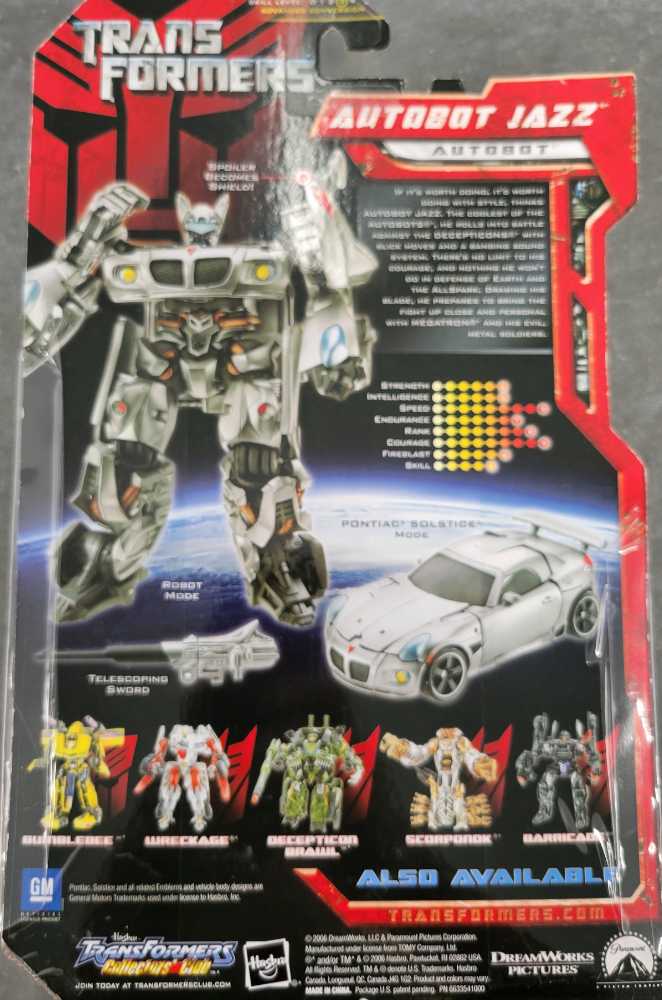 Jazz 1st Carded - Hasbro (Movie) action figure collectible - Main Image 3