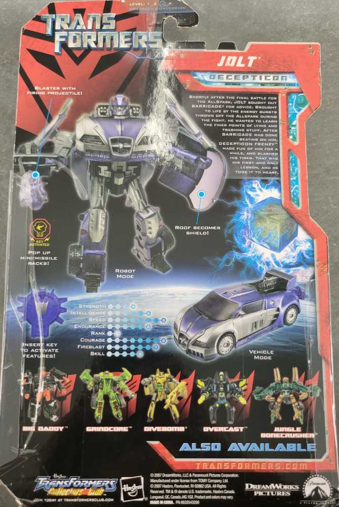 Jolt Carded Wal-Mart  - Hasbro (Movie) action figure collectible - Main Image 3