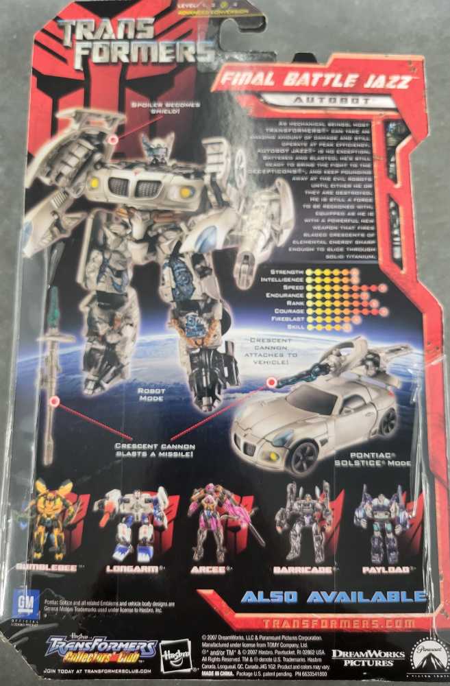 Jazz Final Battle Carded - Hasbro (Movie) action figure collectible - Main Image 3