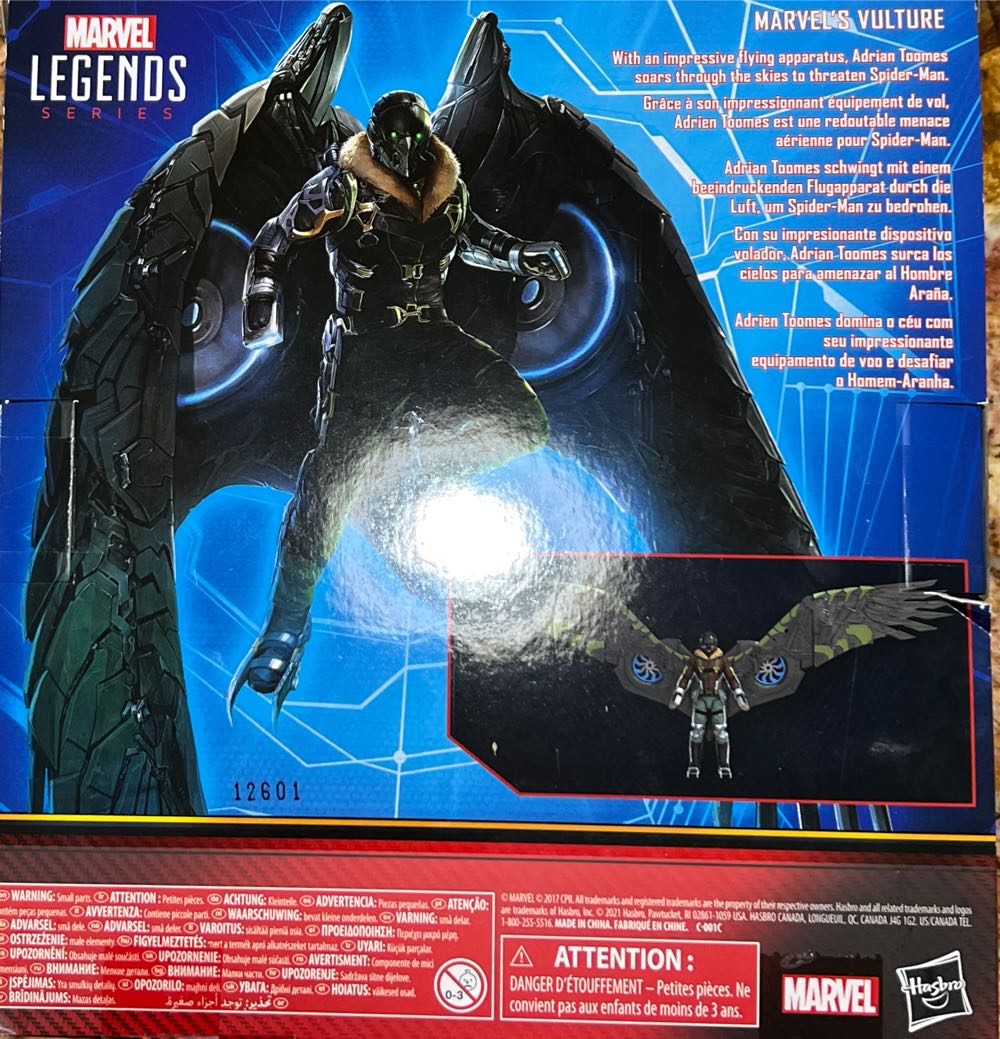 Marvel Legends Series: Marvel’s Vulture - Hasbro (Marvel Studios Spider-Man: Homecoming) action figure collectible [Barcode 5010993790562] - Main Image 2
