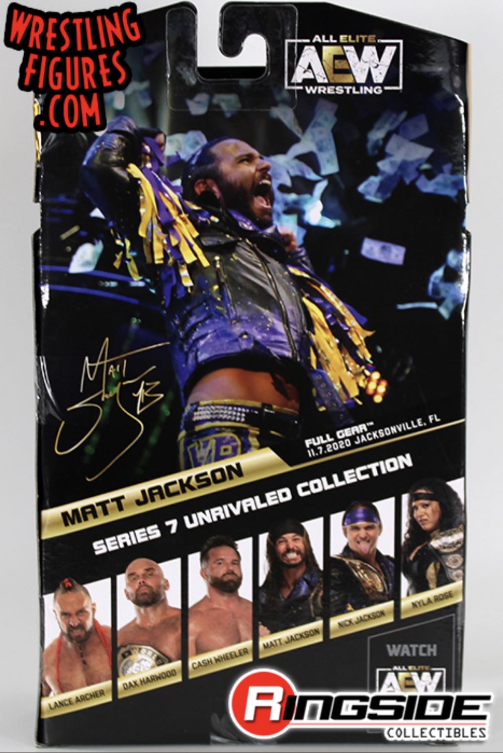 Matt Jackson Series 7 #56 - Jazwares LLC (AEW Unrivaled) action figure collectible [Barcode 191726393566] - Main Image 2