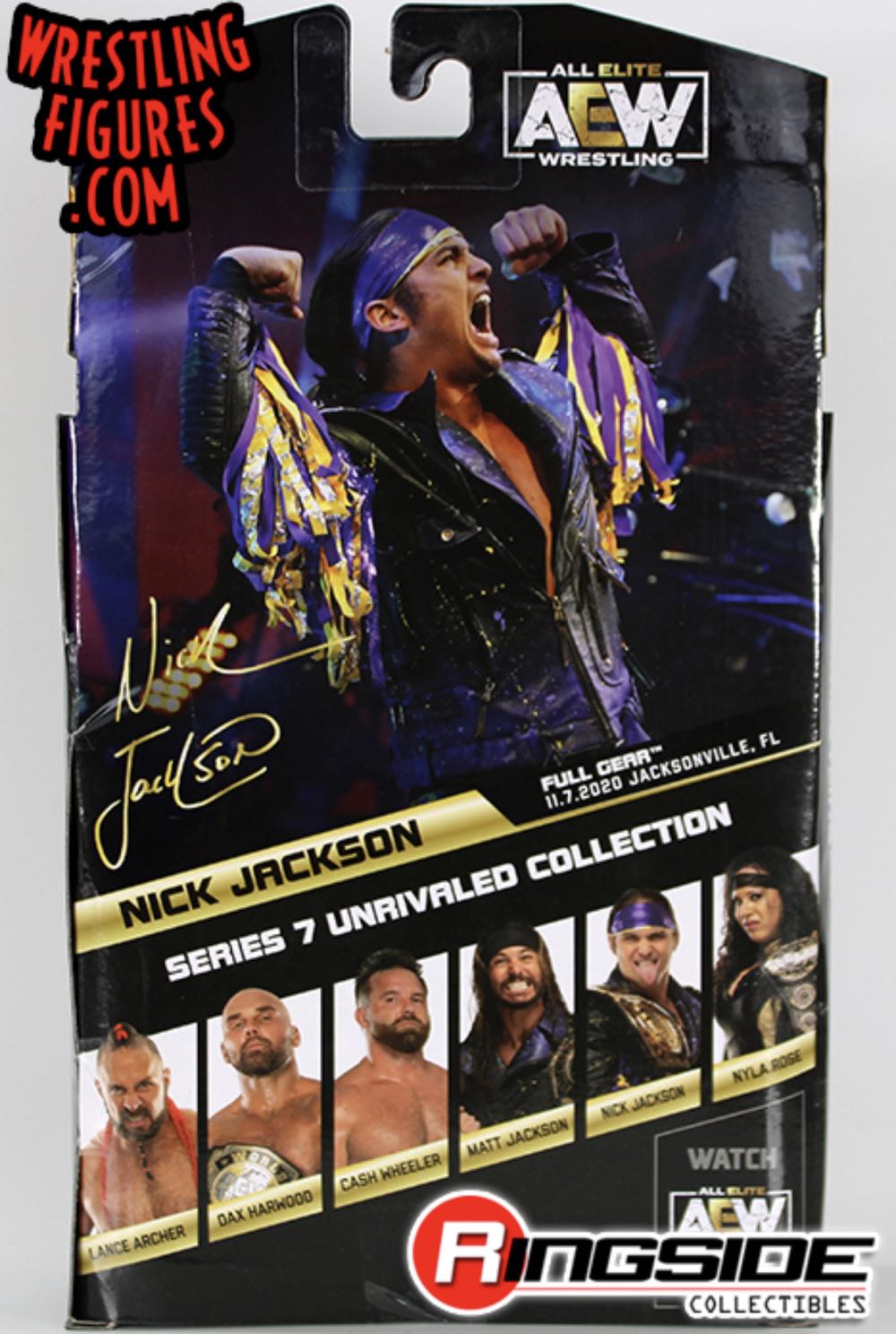 Nick Jackson Series 7 #57 - Jazwares LLC (AEW Unrivaled) action figure collectible [Barcode 191726393573] - Main Image 2